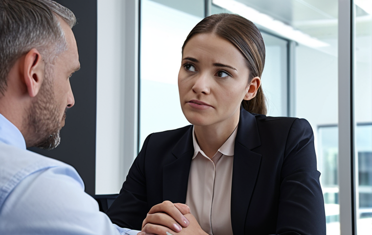 **

*   **Prompt:** Insurance broker attentively listening to a client in a modern office setting, emphasizing empathy and understanding. Focus on the human connection and trust.

**