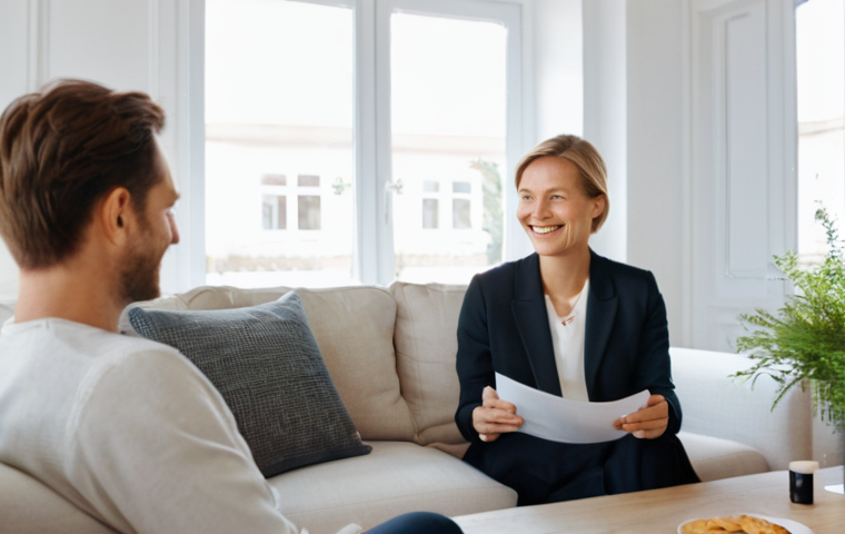 보험중개사와 관련된 고객 관계 관리 성공 사례 연구 및 분석 - **Prompt:** "A diverse German female insurance advisor, aged late 30s, with a warm and approachable ...