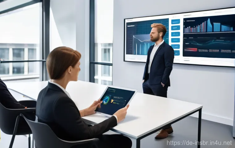 보험중개사와 관련된 해외 사례 연구 - **Prompt:** A group of diverse, professionally dressed German insurance brokers (men and women, mid-...