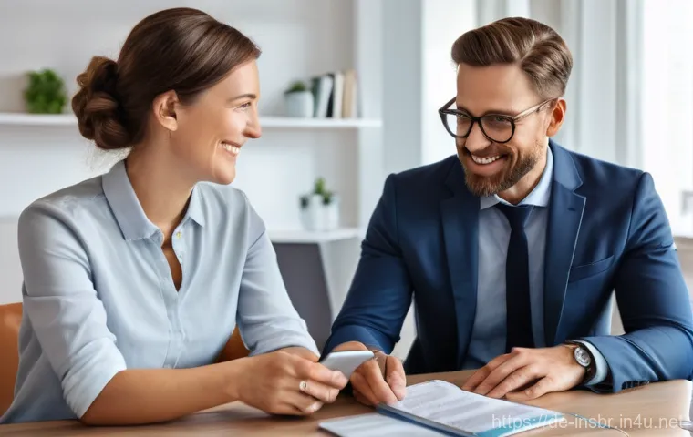 보험중개사와 관련된 해외 사례 연구 - **Prompt:** A group of diverse, professionally dressed German insurance brokers (men and women, mid-...