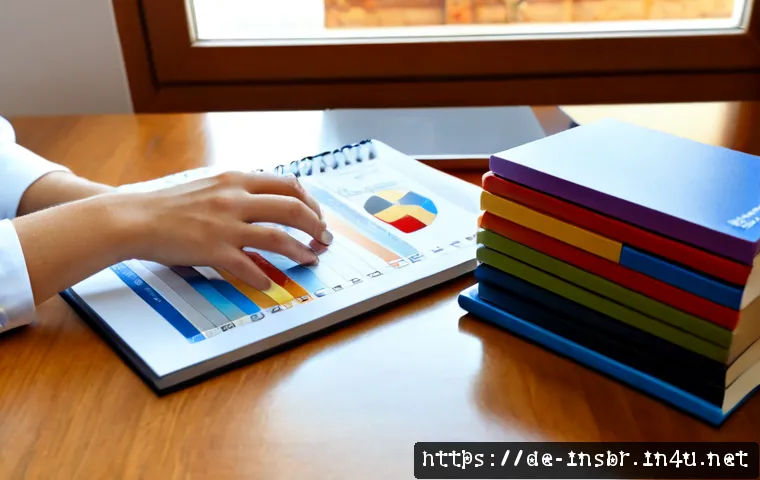 보험중개사 시험일정 관리 방법 - Photorealistic German insurance broker exam candidate in a tidy home office, carefully organizing a ...
